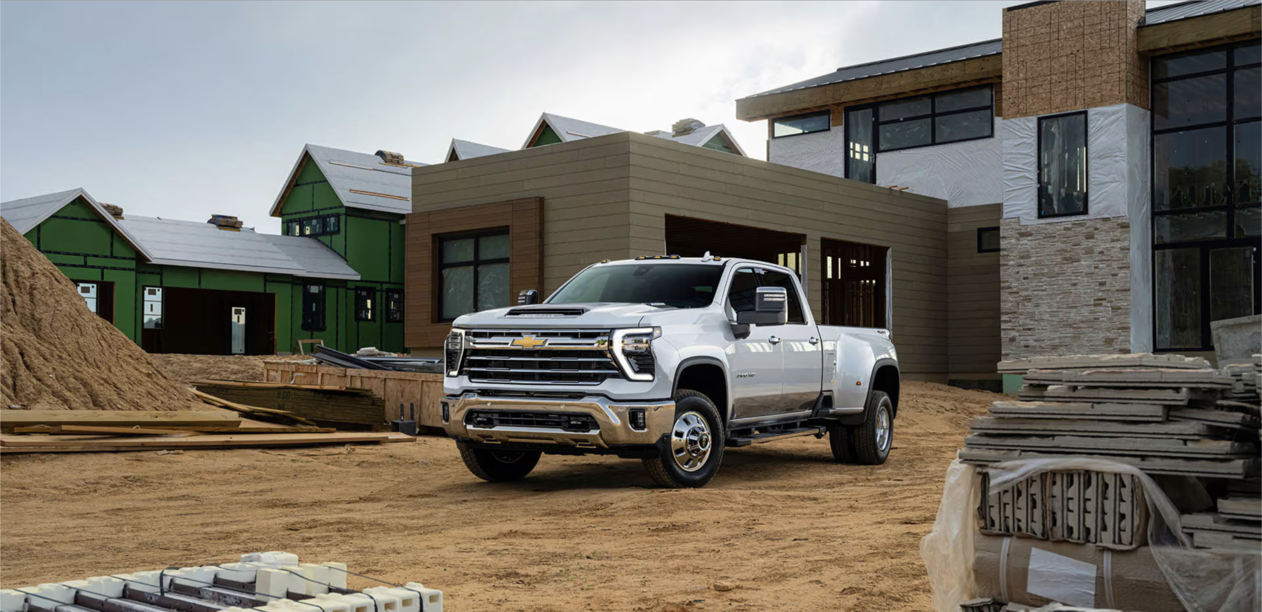 The 2026 Chevrolet Silverado HD at a job site