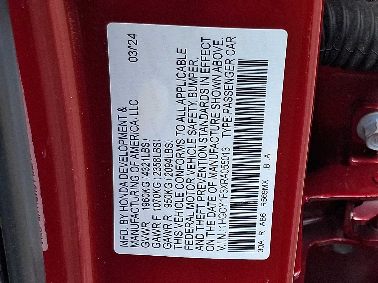 2024 Honda Accord EX