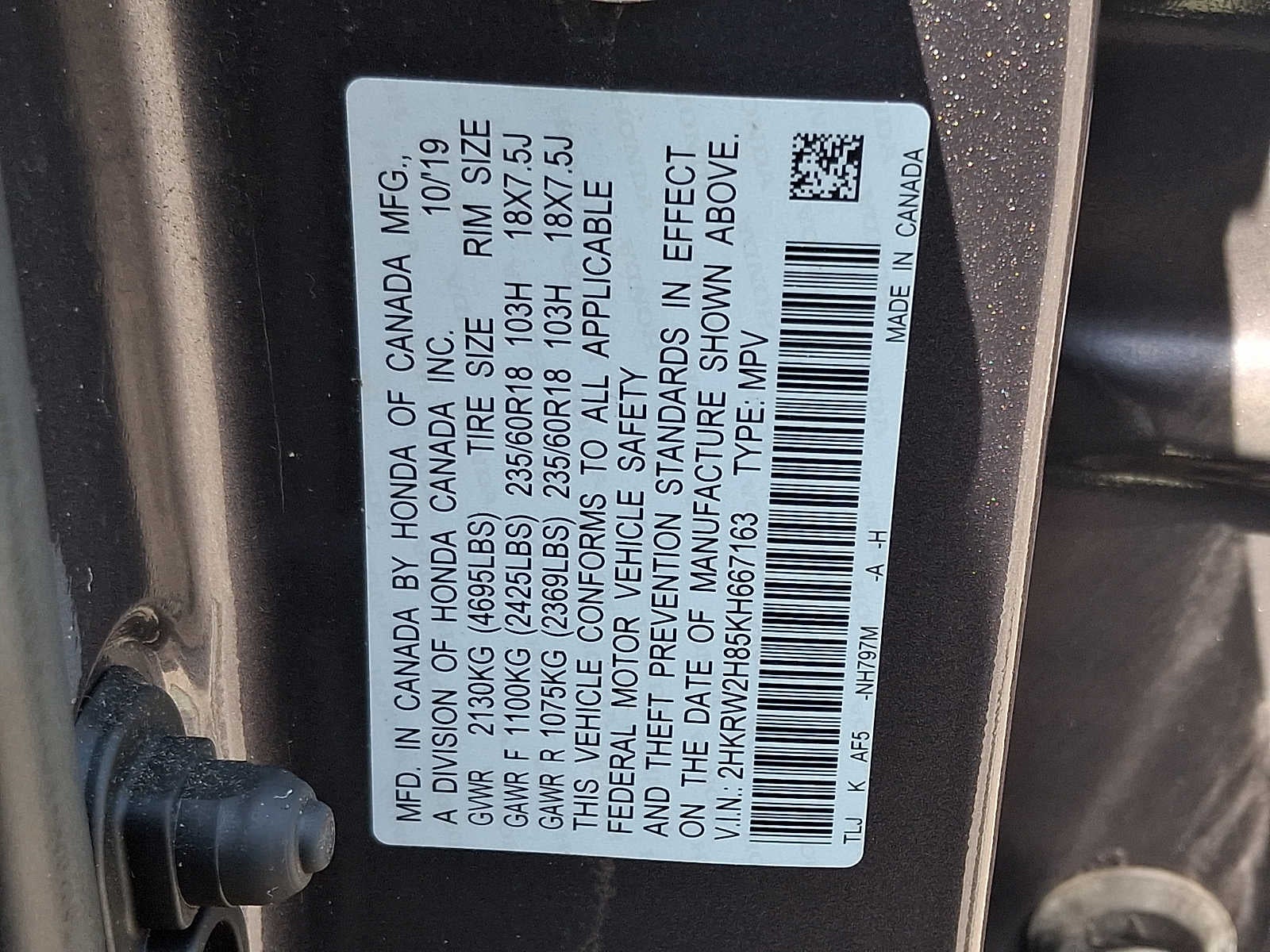 2019 Honda CR-V EX-L