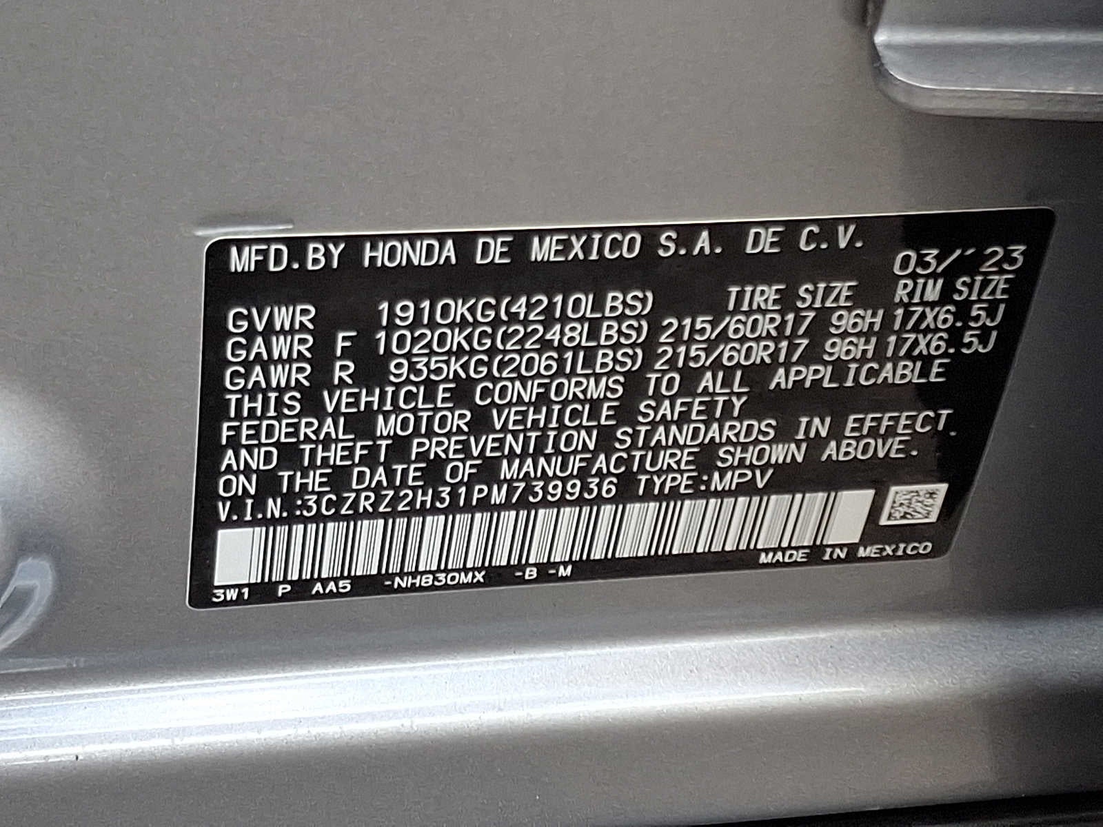 2023 Honda HR-V LX