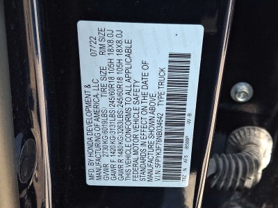 2022 Honda Ridgeline RTL-E