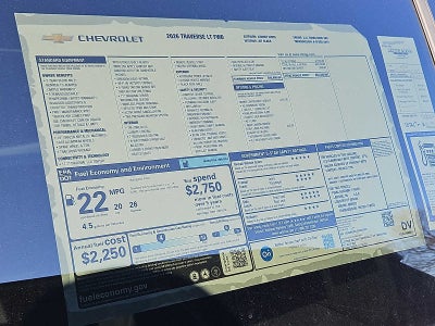 2026 Chevrolet Traverse LT