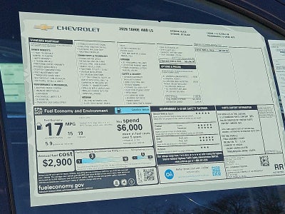 2026 Chevrolet Tahoe LS