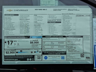 2026 Chevrolet Tahoe LT