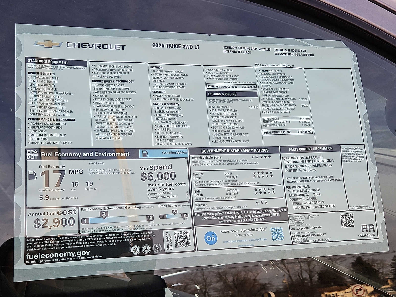 2026 Chevrolet Tahoe LT