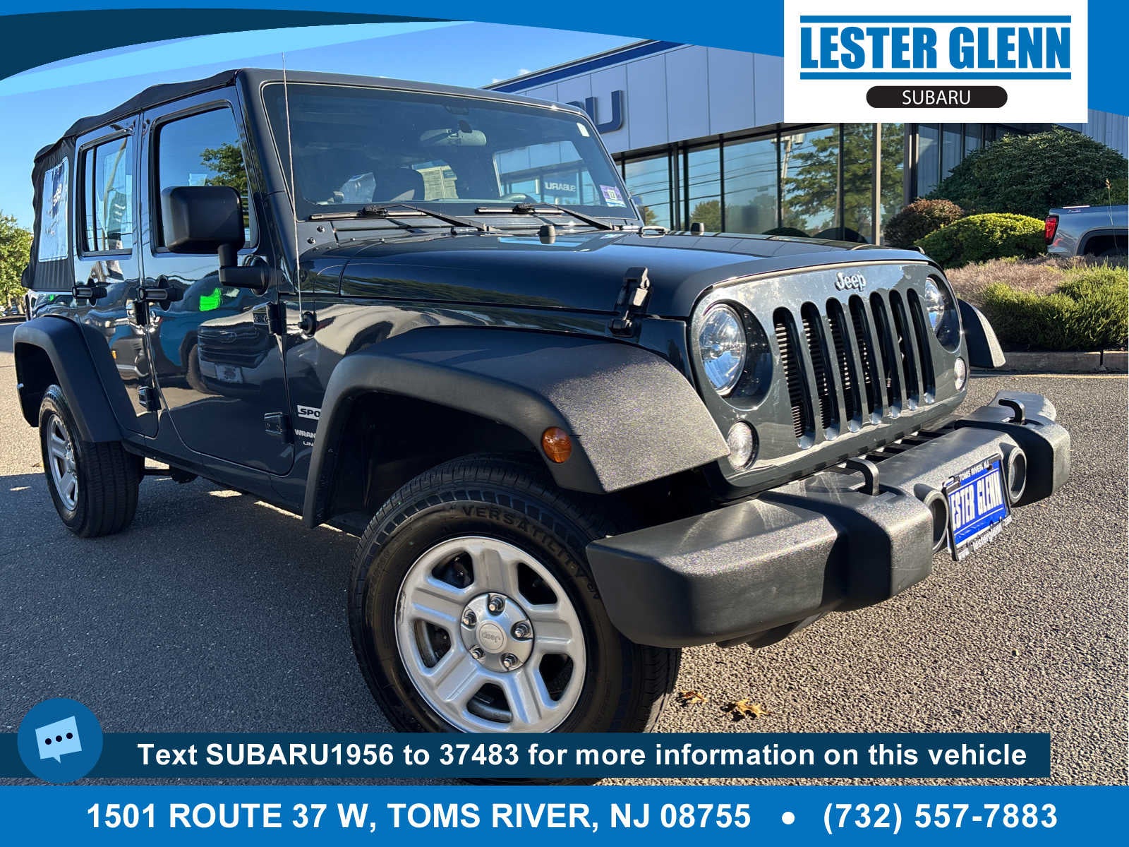 2018 Jeep Wrangler JK Unlimited Sport
