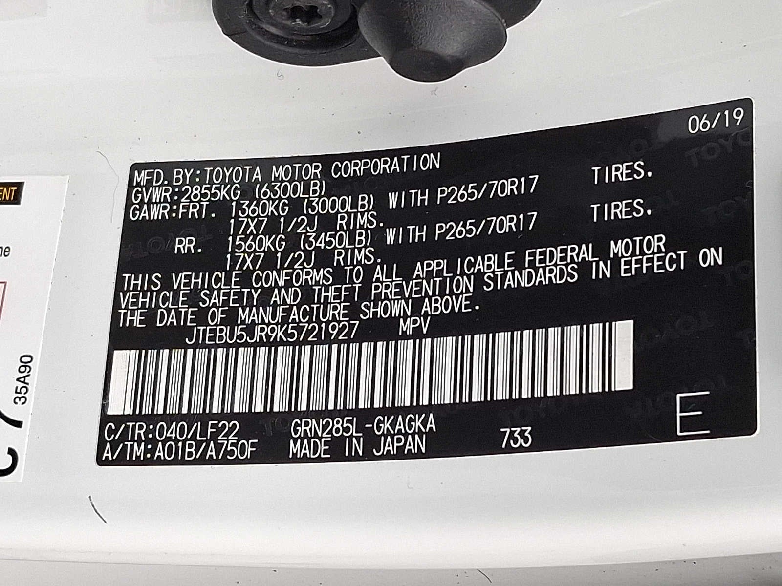 2019 Toyota 4Runner TRD Pro