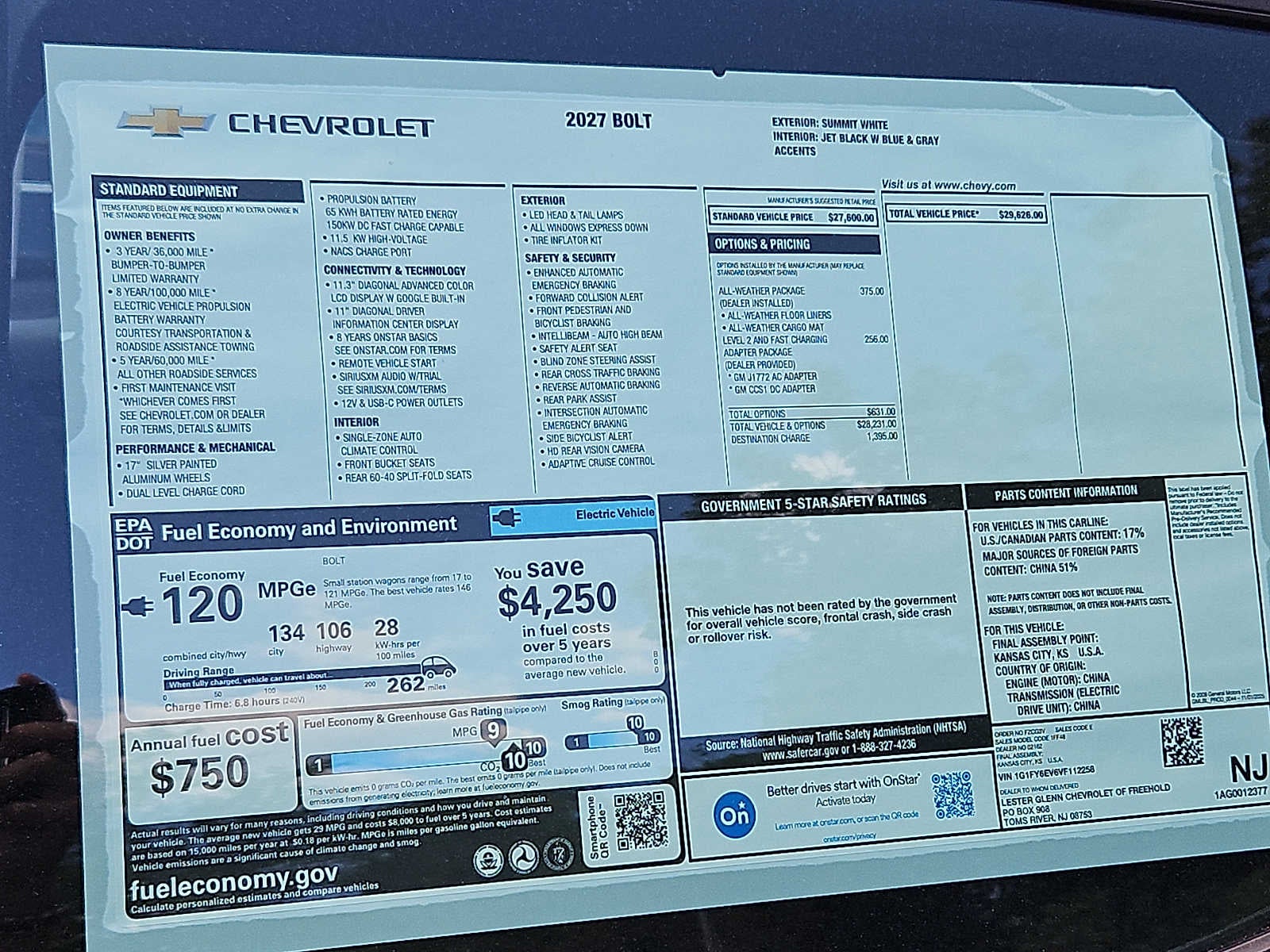 2027 Chevrolet Bolt LT