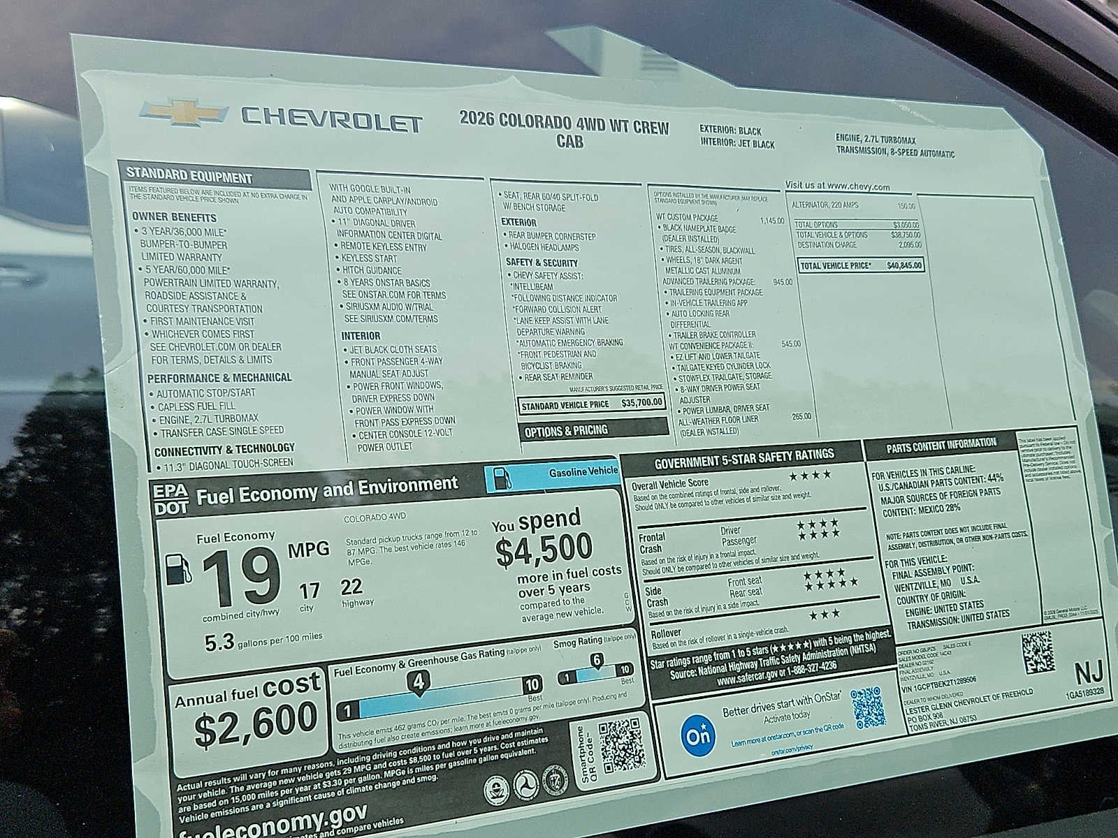 2026 Chevrolet Colorado WT