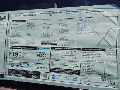 2026 Chevrolet Colorado WT
