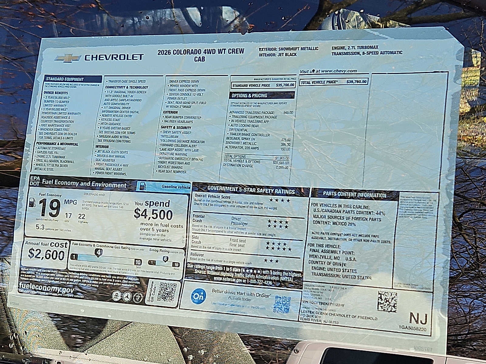 2026 Chevrolet Colorado WT