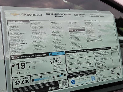 2026 Chevrolet Colorado Trail Boss