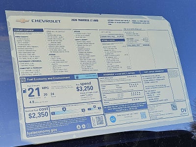 2026 Chevrolet Traverse LT