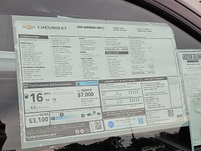2026 Chevrolet Suburban LT