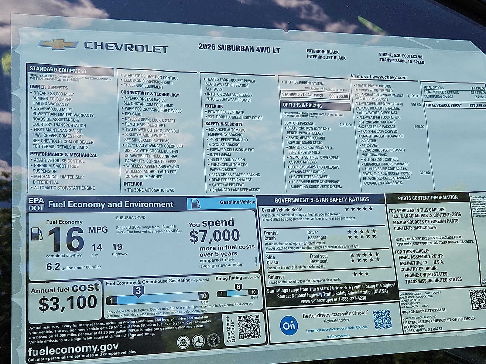 2026 Chevrolet Suburban LT