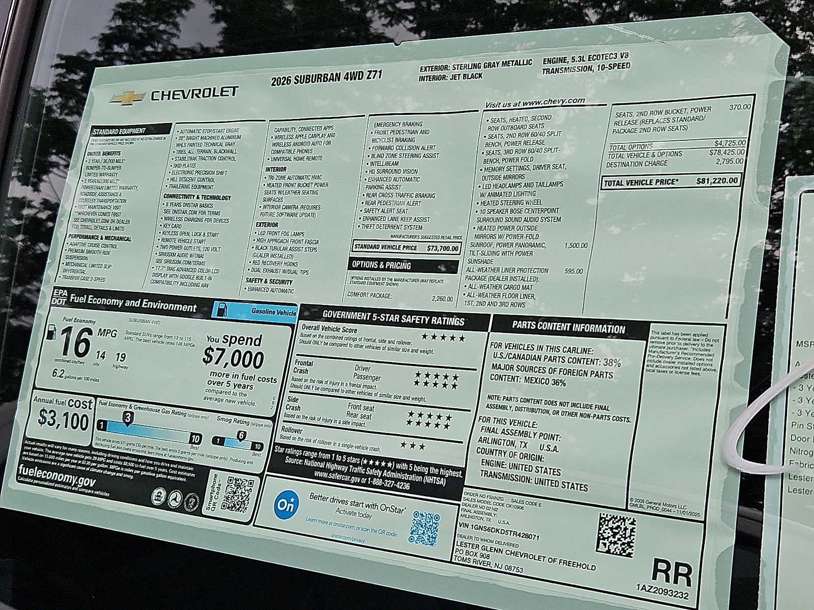 2026 Chevrolet Suburban Z71
