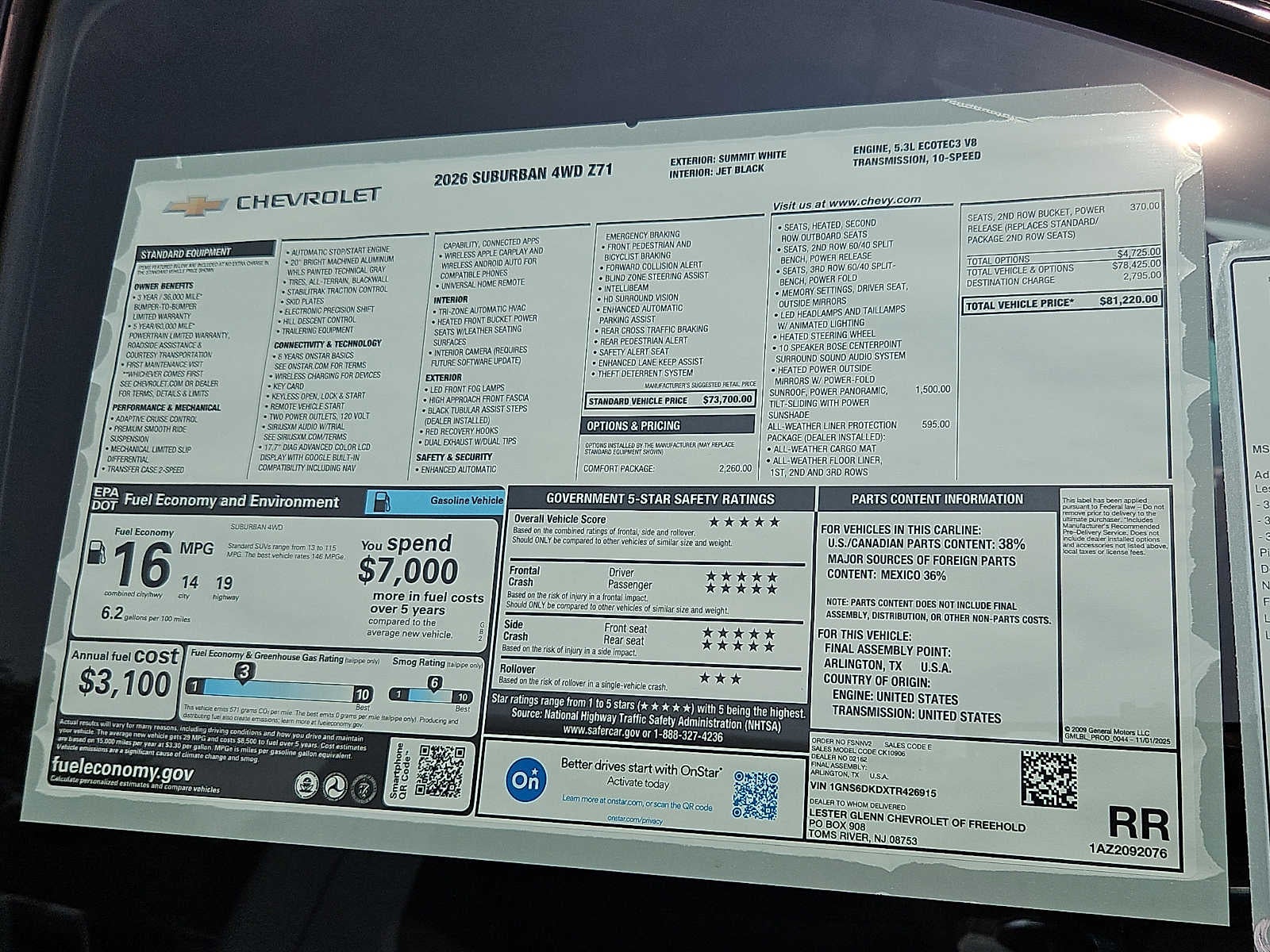 2026 Chevrolet Suburban Z71