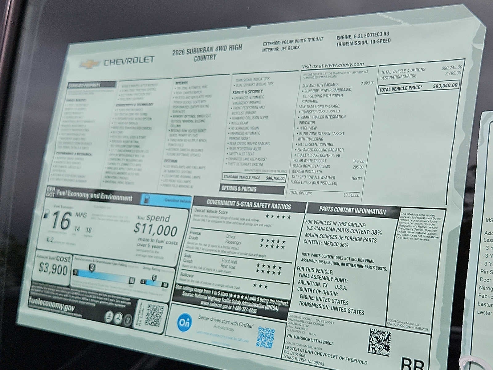 2026 Chevrolet Suburban High Country