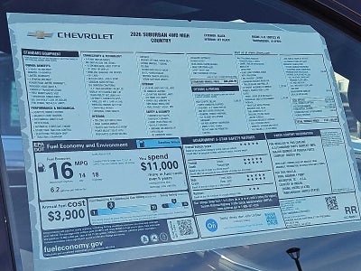 2026 Chevrolet Suburban High Country