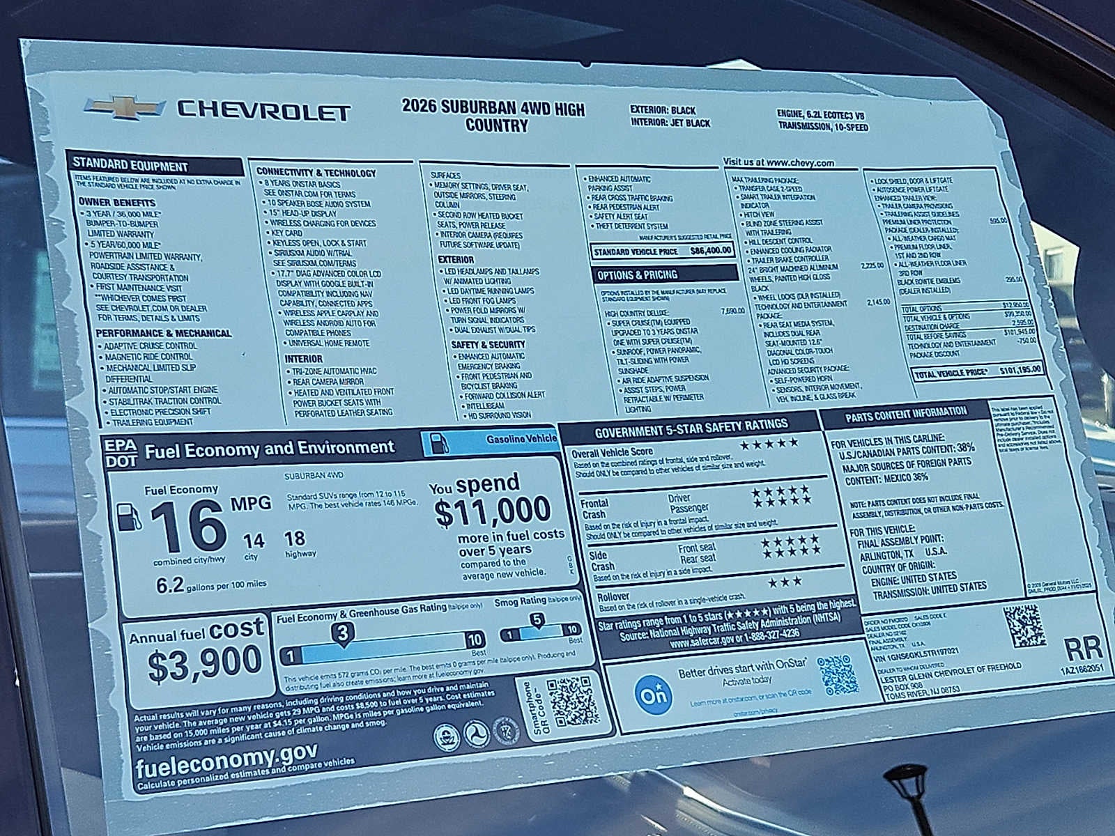 2026 Chevrolet Suburban High Country