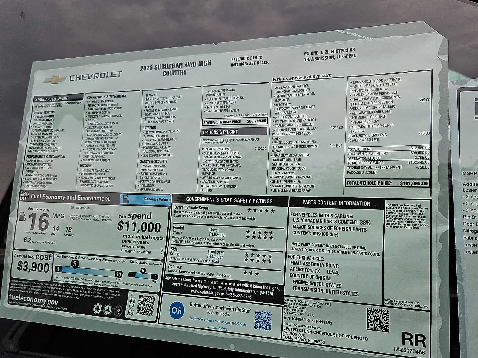 2026 Chevrolet Suburban High Country
