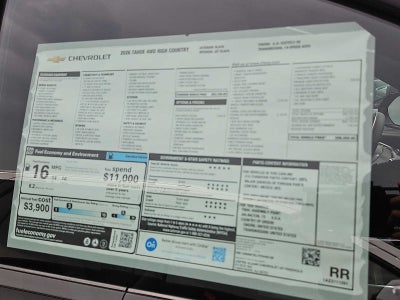 2026 Chevrolet Tahoe High Country