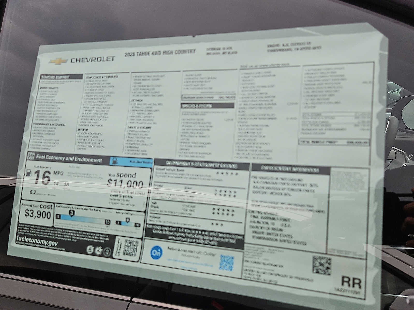 2026 Chevrolet Tahoe High Country