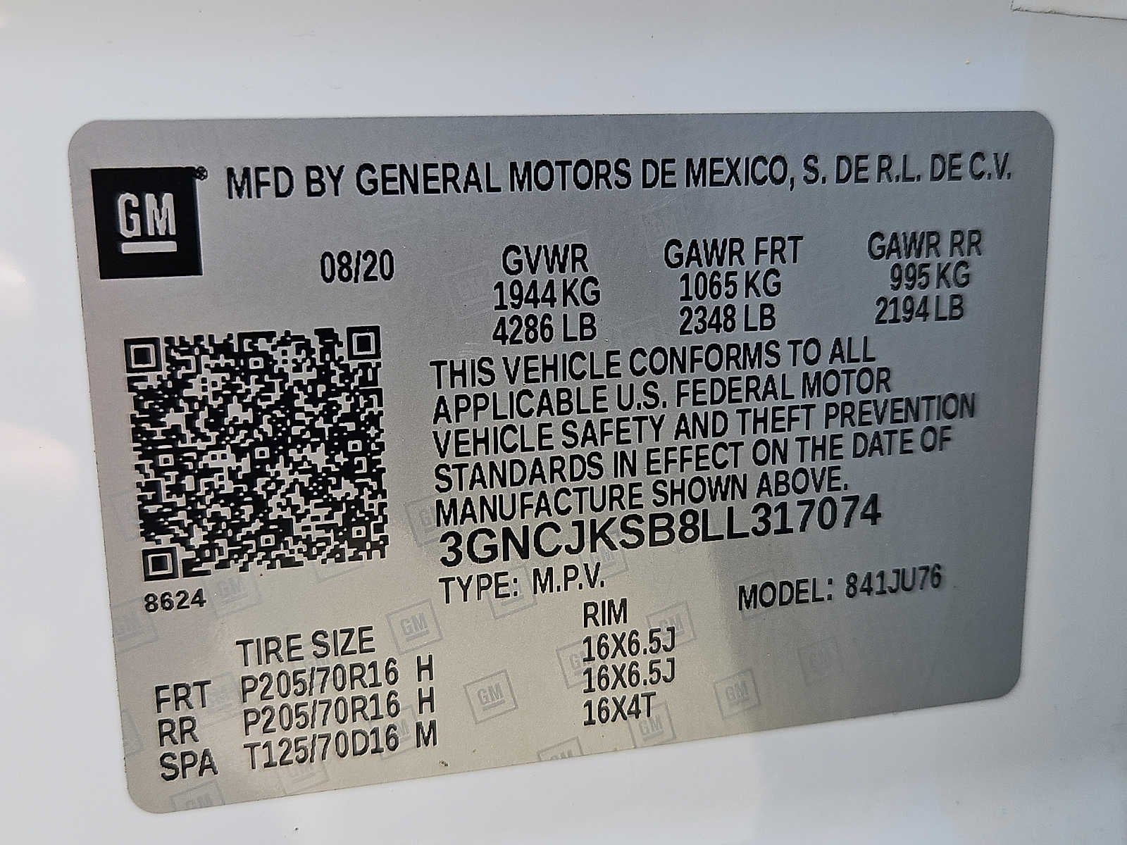 2020 Chevrolet Trax LS