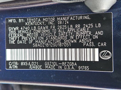 2025 Lexus ES 350 ES 350