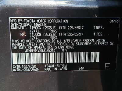 2016 Toyota RAV4 XLE
