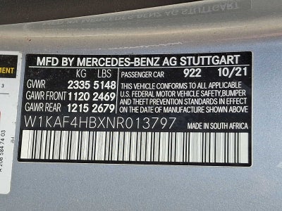 2022 Mercedes-Benz C 300 4MATIC® Sedan