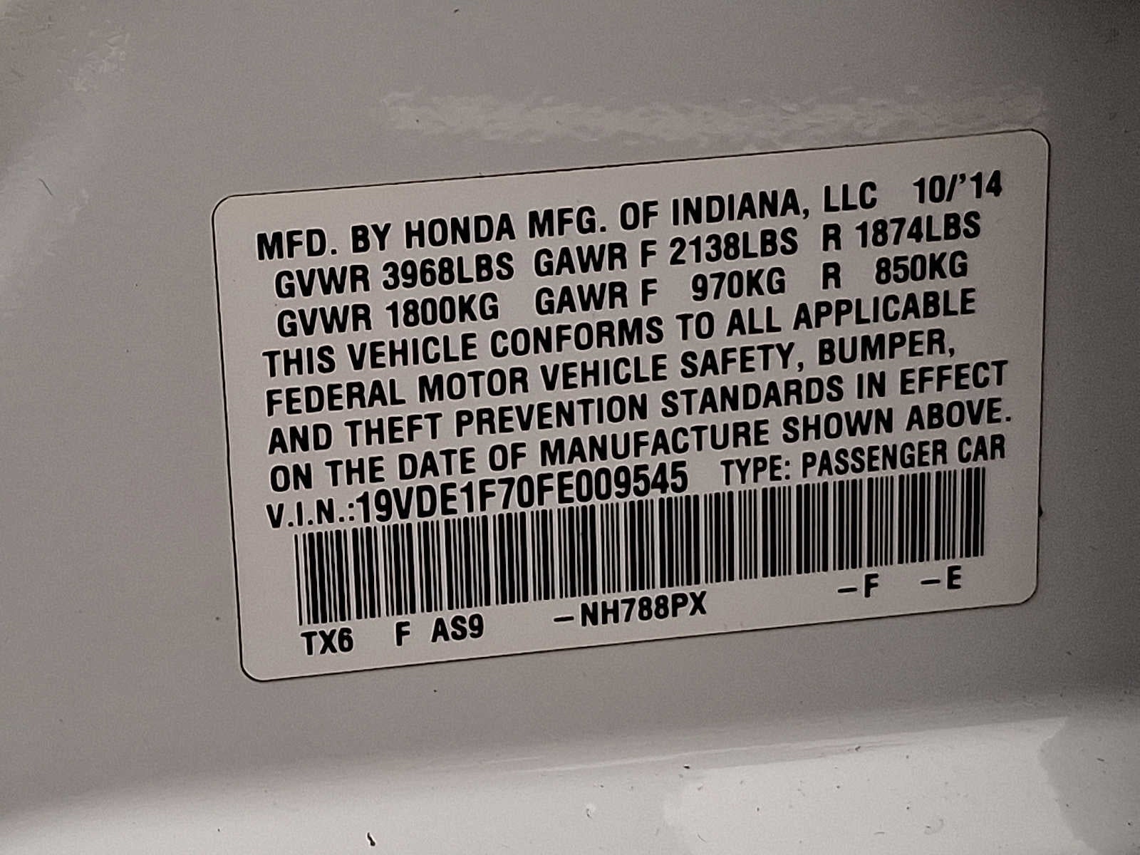 2015 Acura ILX Tech Pkg
