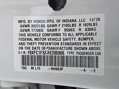 2021 Honda Civic Sedan EX