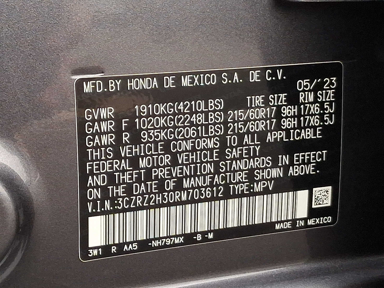 2024 Honda HR-V LX