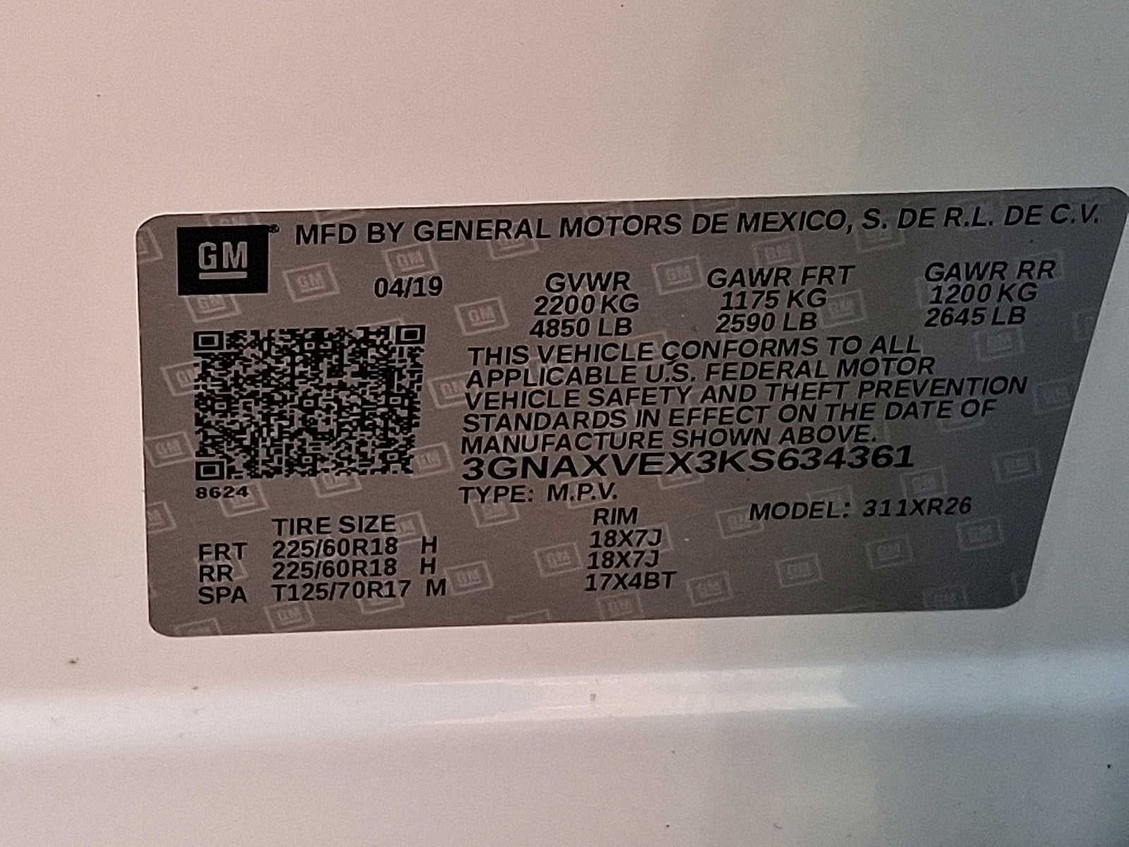 2019 Chevrolet Equinox LT