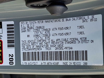 2022 Toyota Tacoma TRD Sport