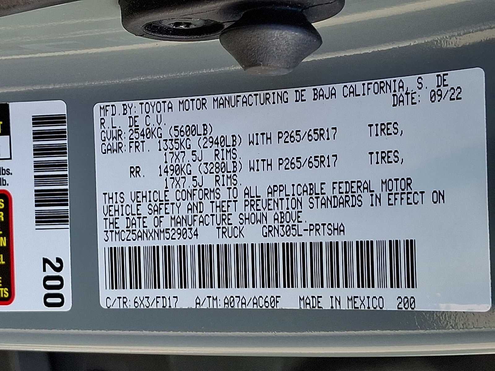 2022 Toyota Tacoma TRD Sport