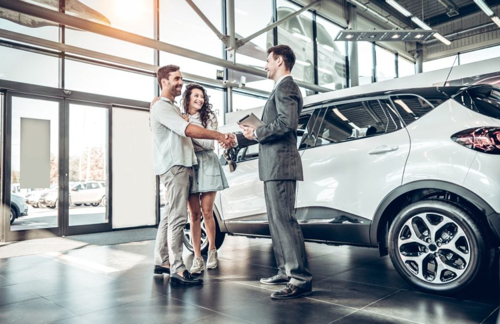 Quality pre-owned vehicle parked in showroom