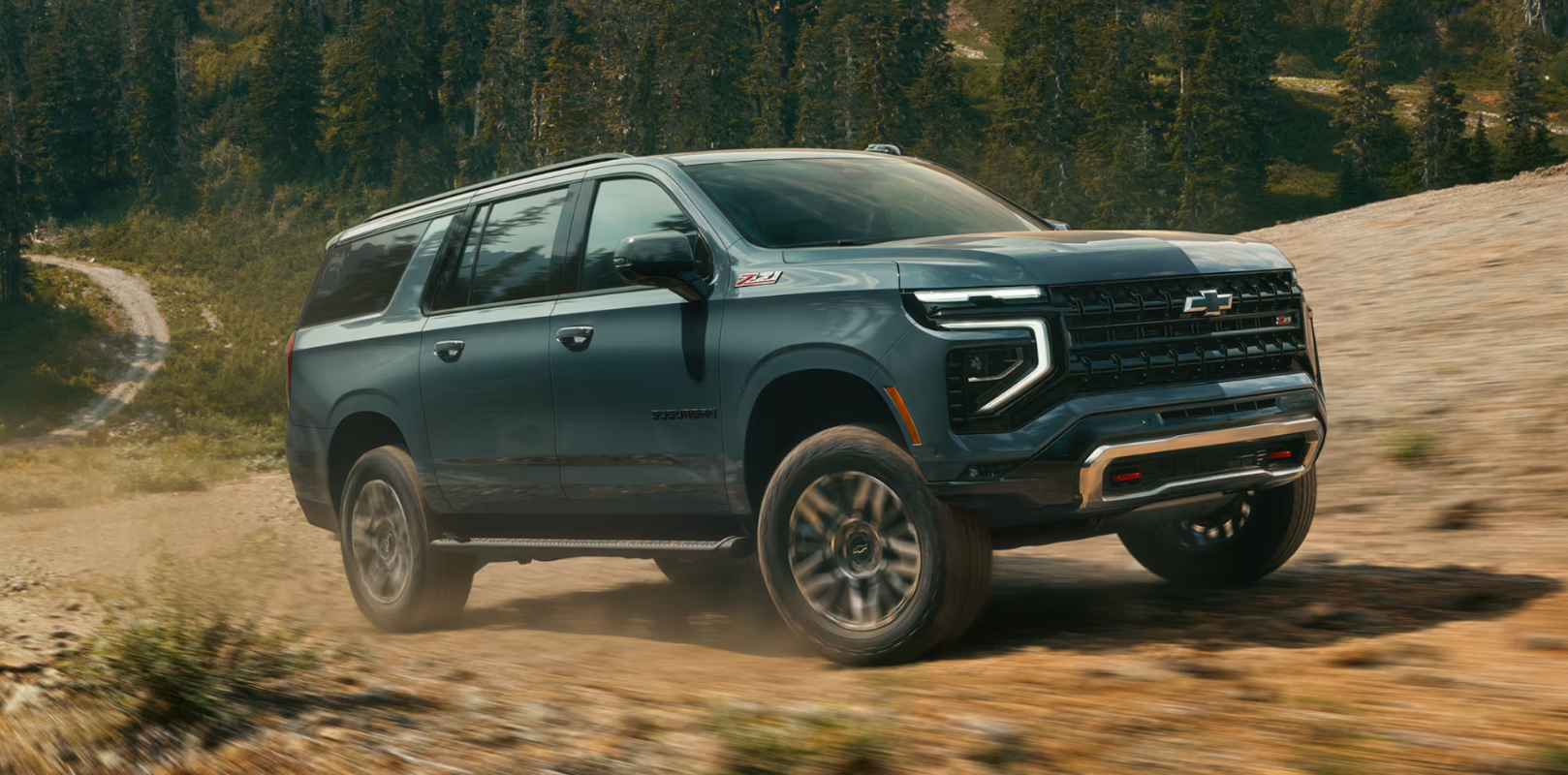 The 2026 Chevrolet Suburban showing its performance on rugged terrain
