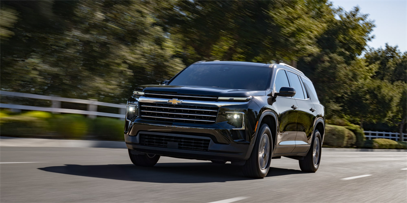 2027 Chevrolet Traverse on the road