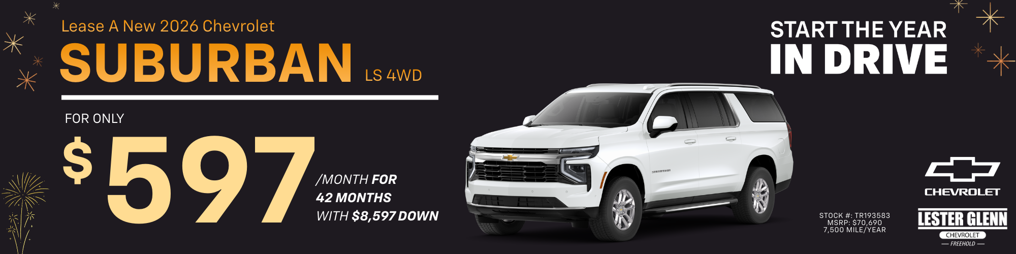 Lester Glenn Chevrolet of Freehold Suburban Specials