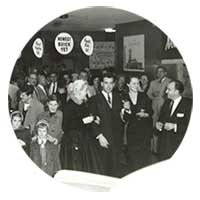 A photograph of the grand opening of Lester Glenn Auto group