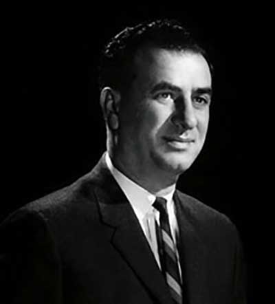 A black and white photograph of Lester Glenn