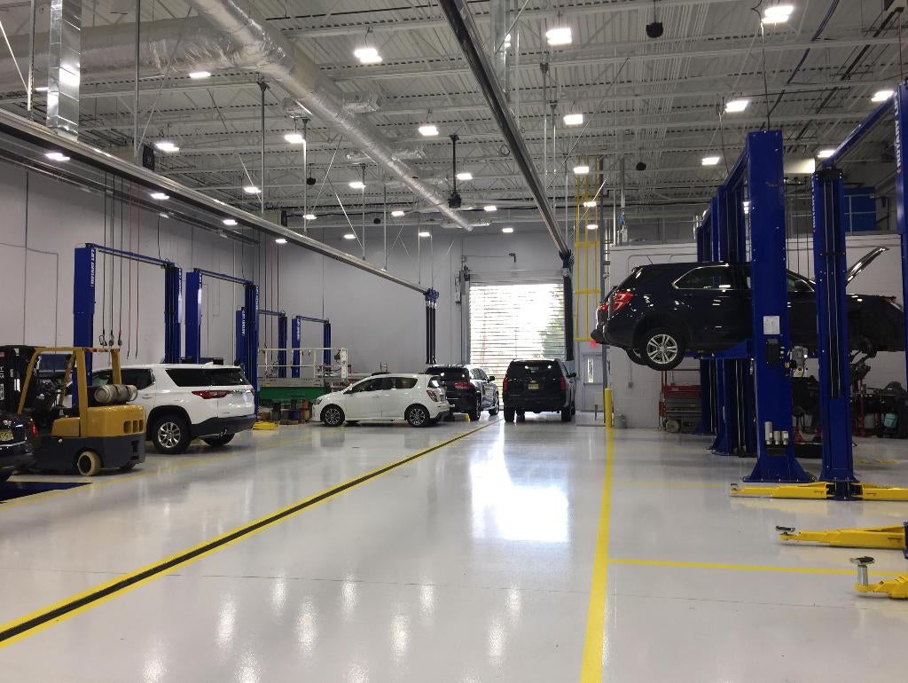 Service department at Lester Glenn Chevrolet of Freehold