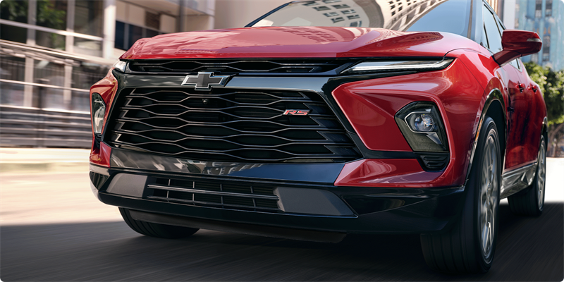2026 Chevrolet Blazer showcasing its powerful performance on the road