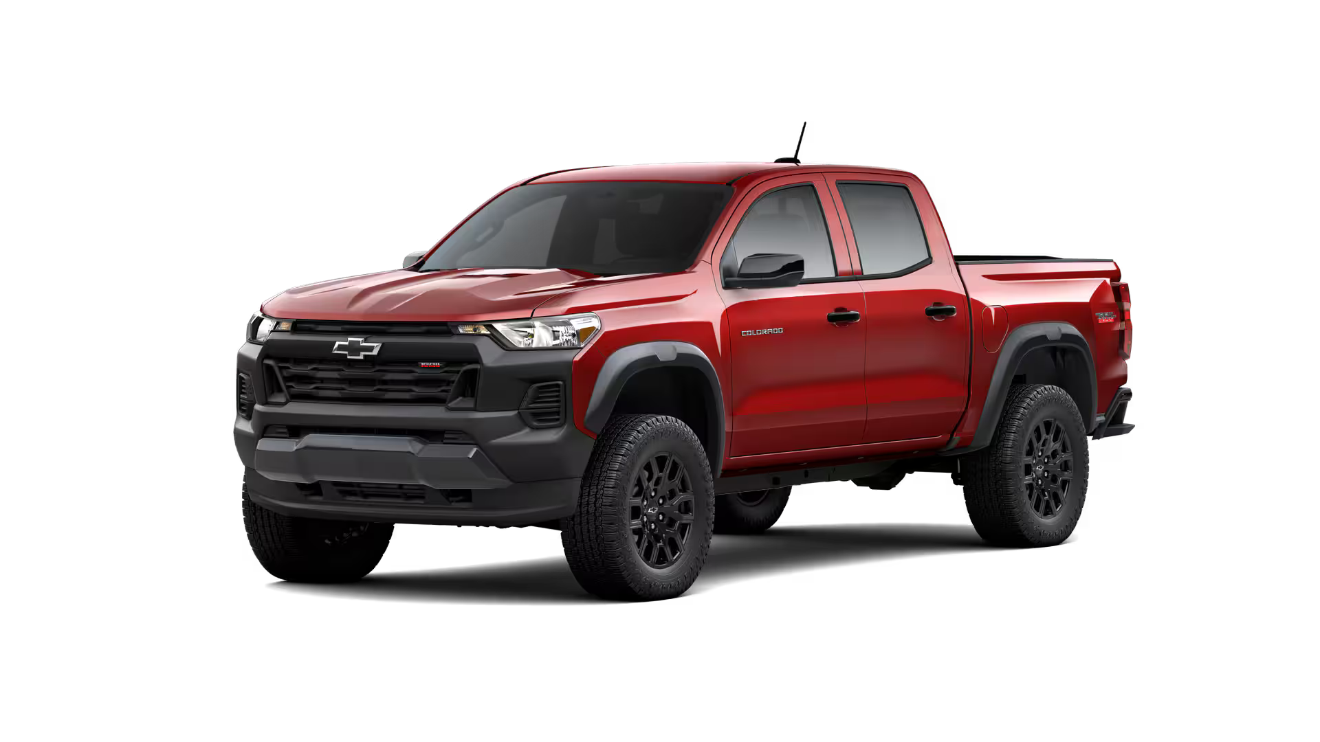 2026 Chevrolet Colorado Trail Boss featuring factory lift and 32-inch all-terrain tires