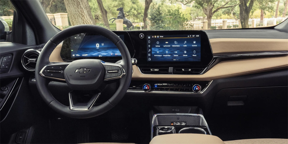 Interior dashboard showcasing the 11.3-inch infotainment touchscreen in the 2027 Chevrolet Equinox