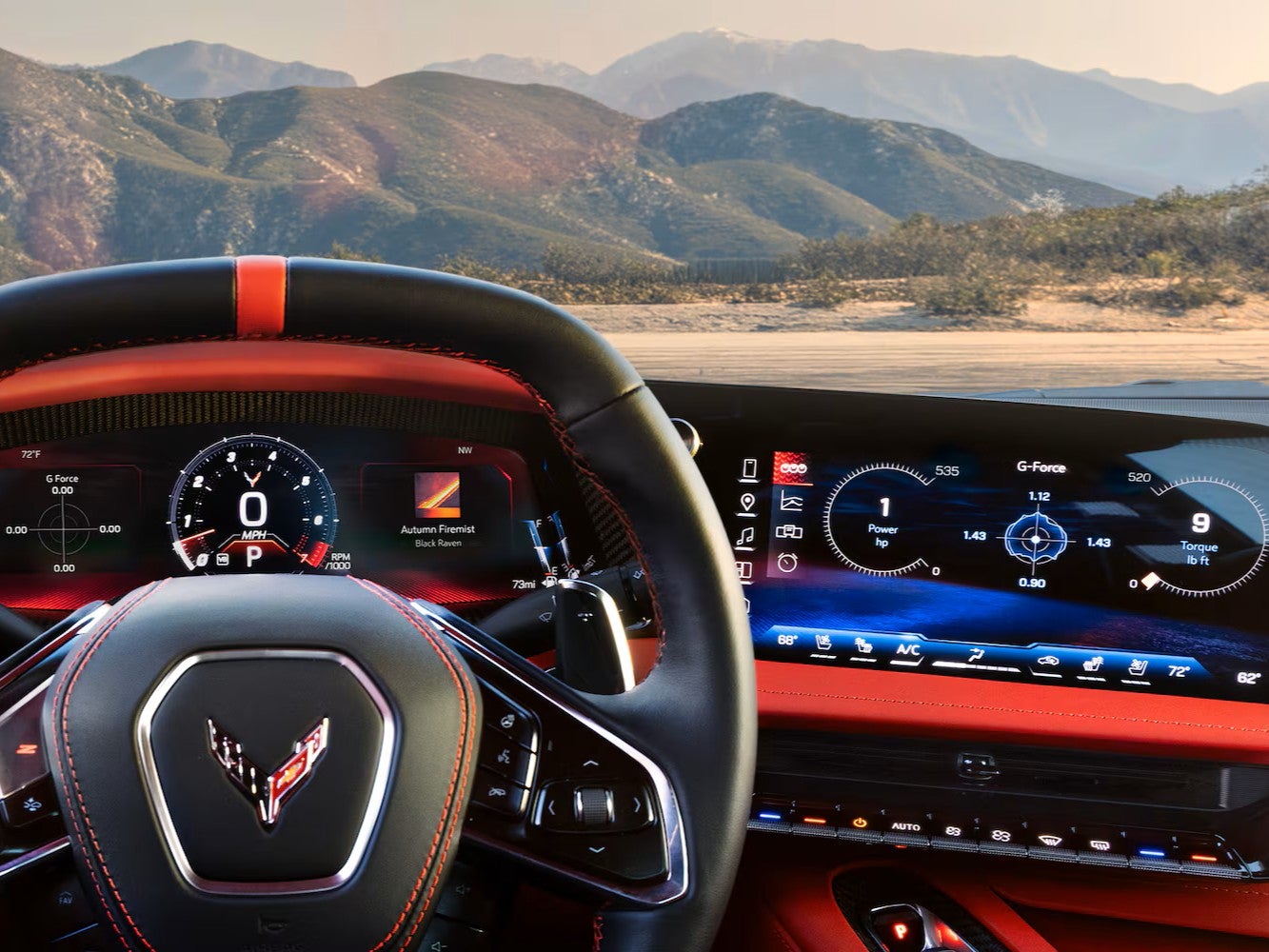 New Chevy Corvette Grand Sport interior dashboard