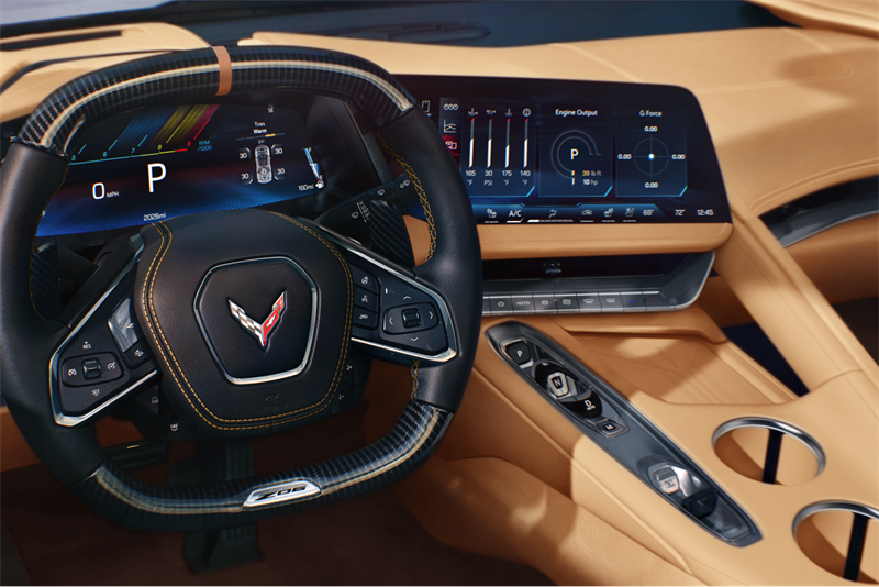 2027 Chevrolet Corvette Z06 Cockpit Interior with Digital Display